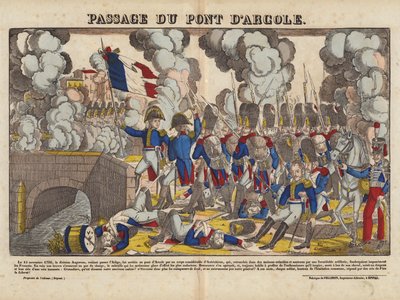 Übergang über die Brücke von Arcole von French School